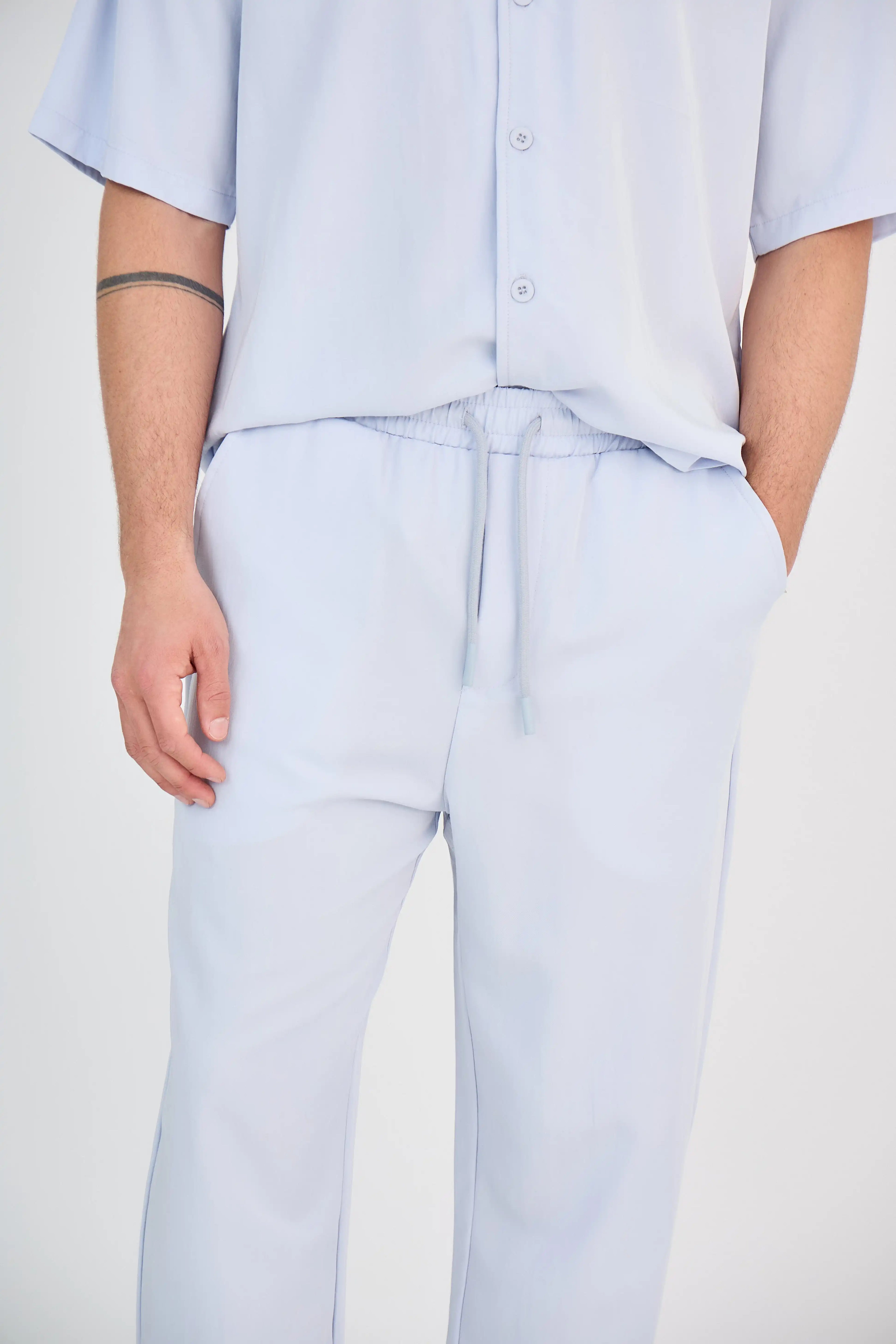 Ensemble Fluide Bleu Clair Pantalon