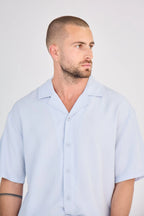 Light Blue Fluid Pants Set