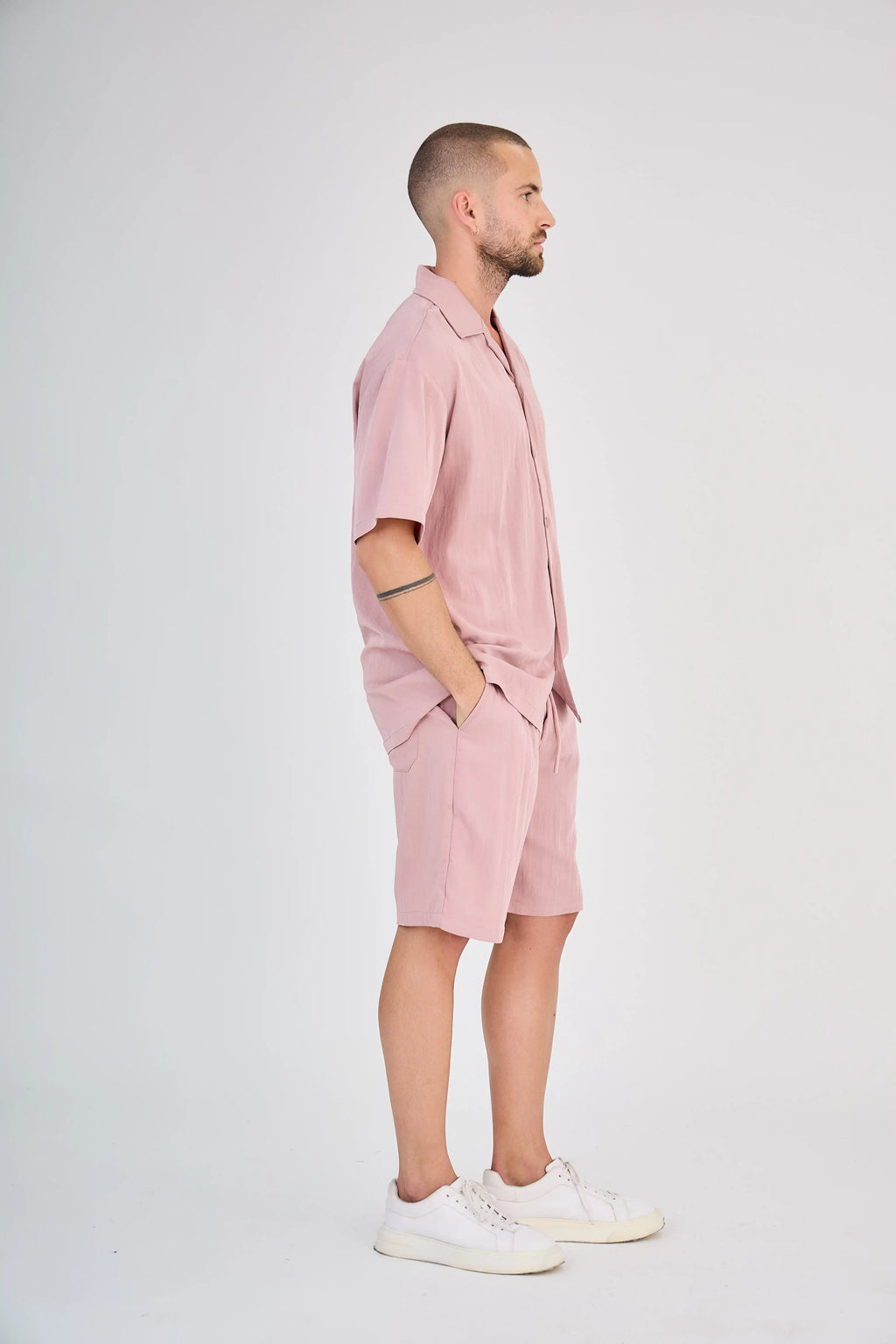 Ensemble Fluide Vieux Rose Short