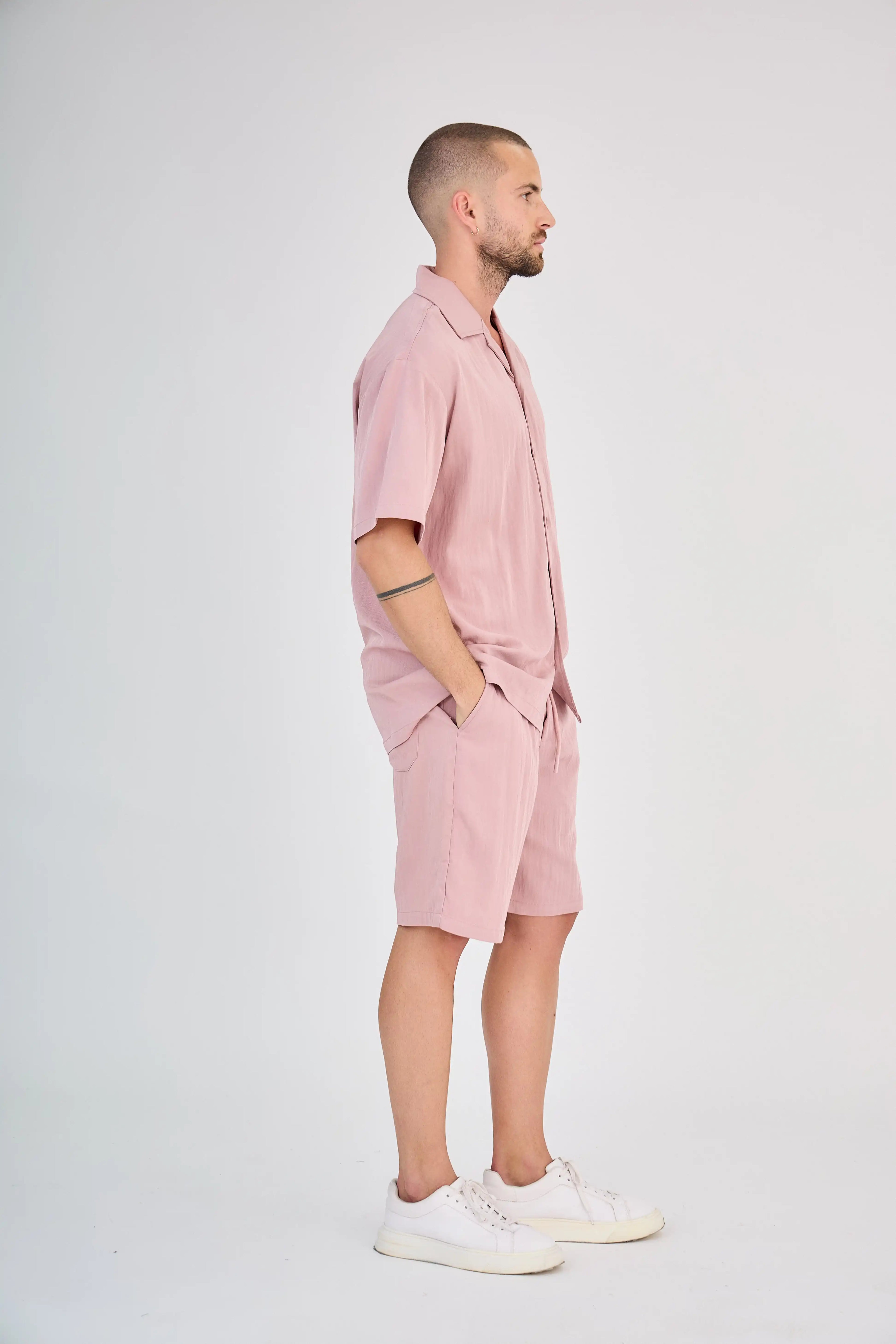 Ensemble Fluide Vieux Rose Short