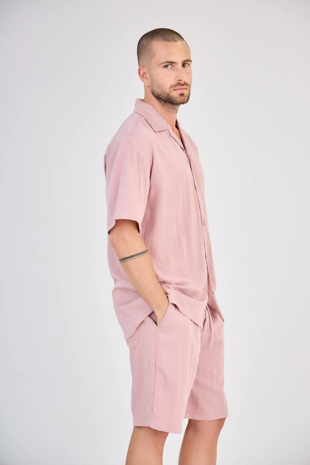 Ensemble Fluide Vieux Rose Short