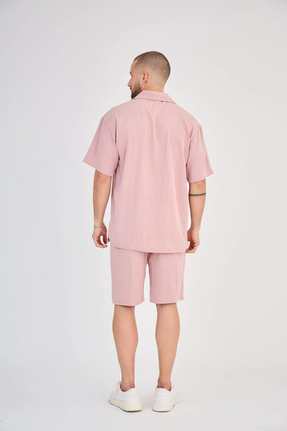 Ensemble Fluide Vieux Rose Short