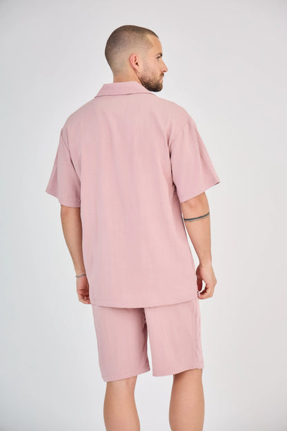 Ensemble Fluide Vieux Rose Short