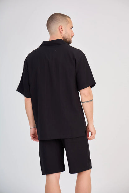 Ensemble Fluide Noir Short