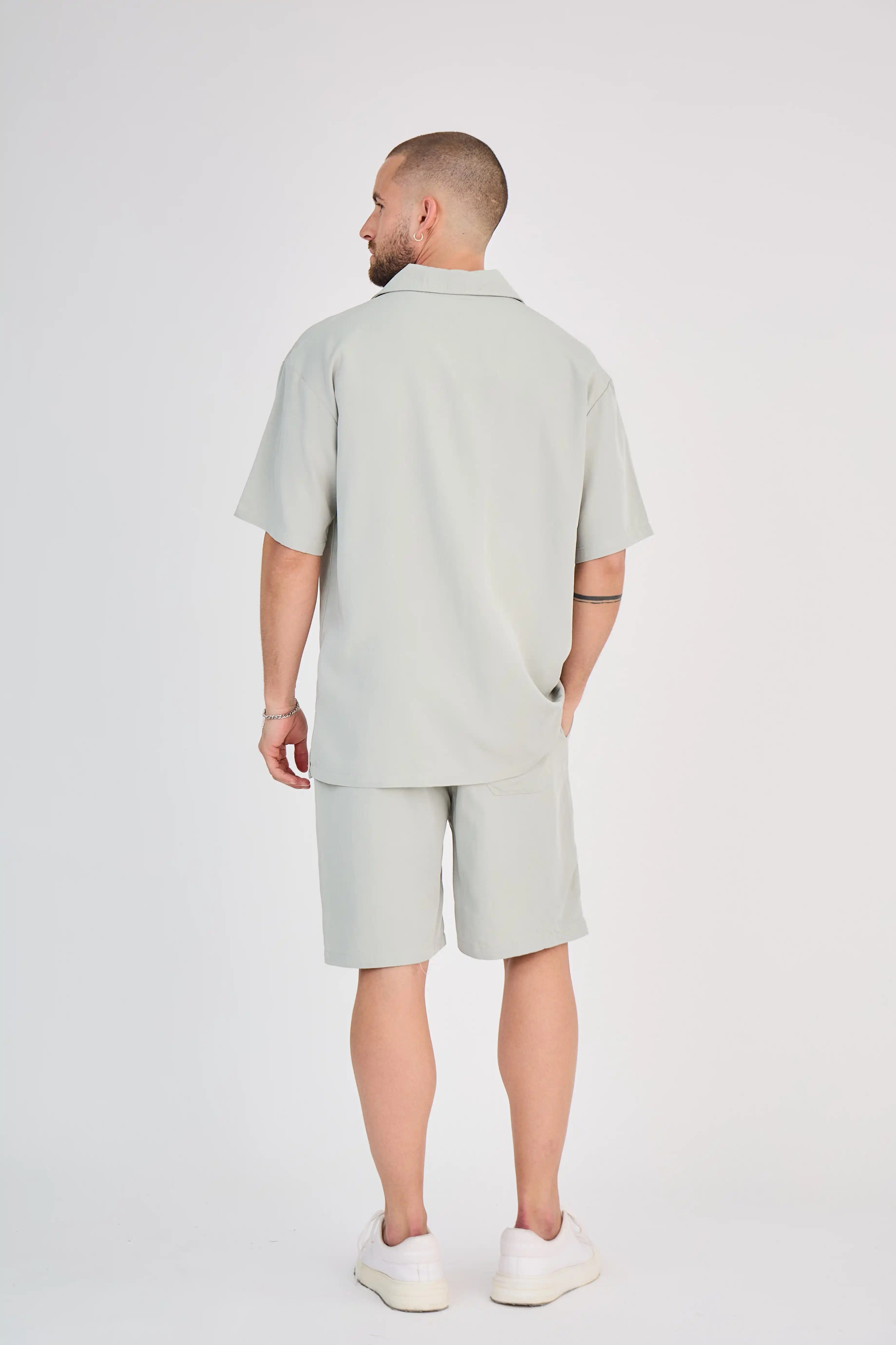 Ensemble Fluide Khaki Clair Short