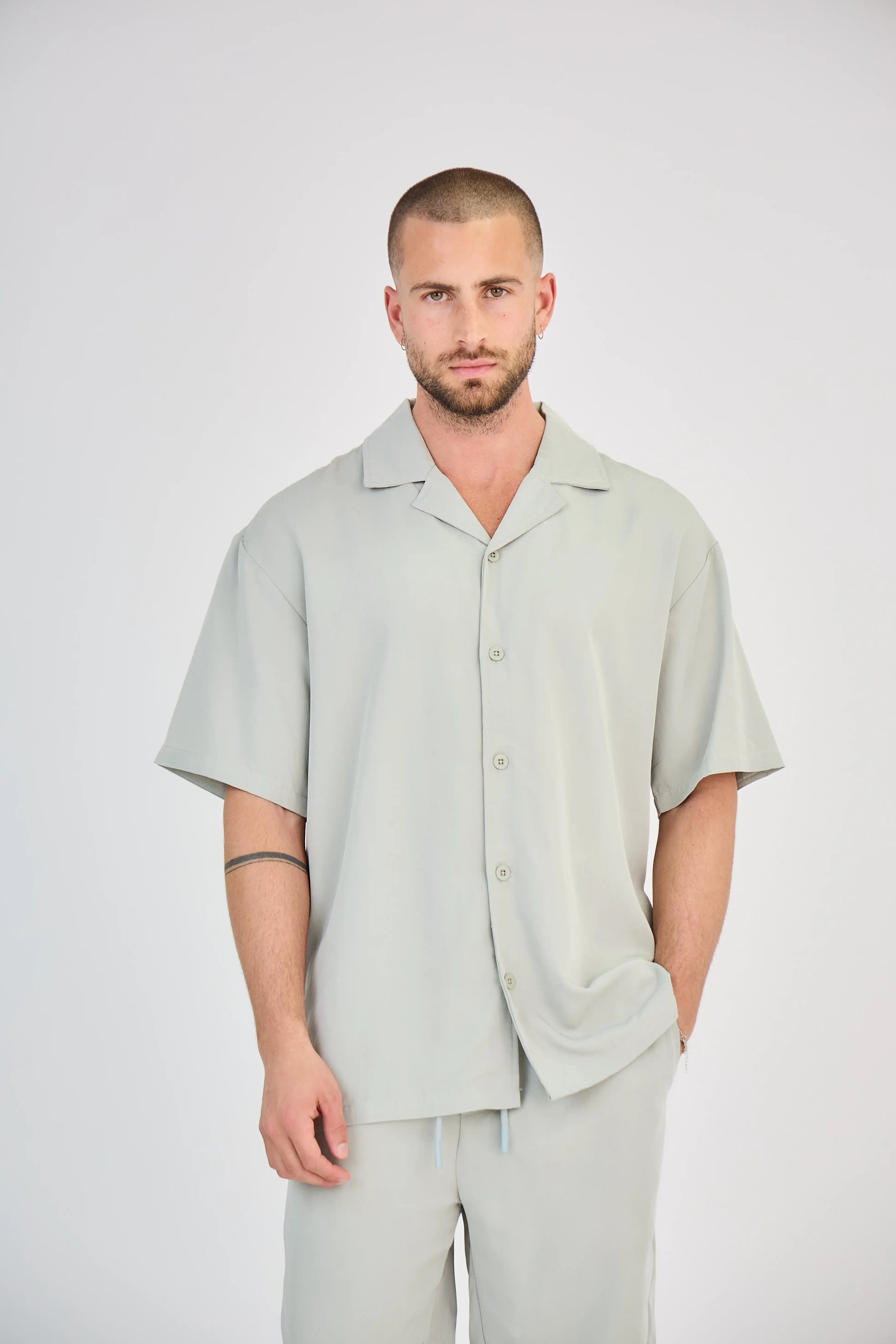 Ensemble Fluide Khaki Clair Short