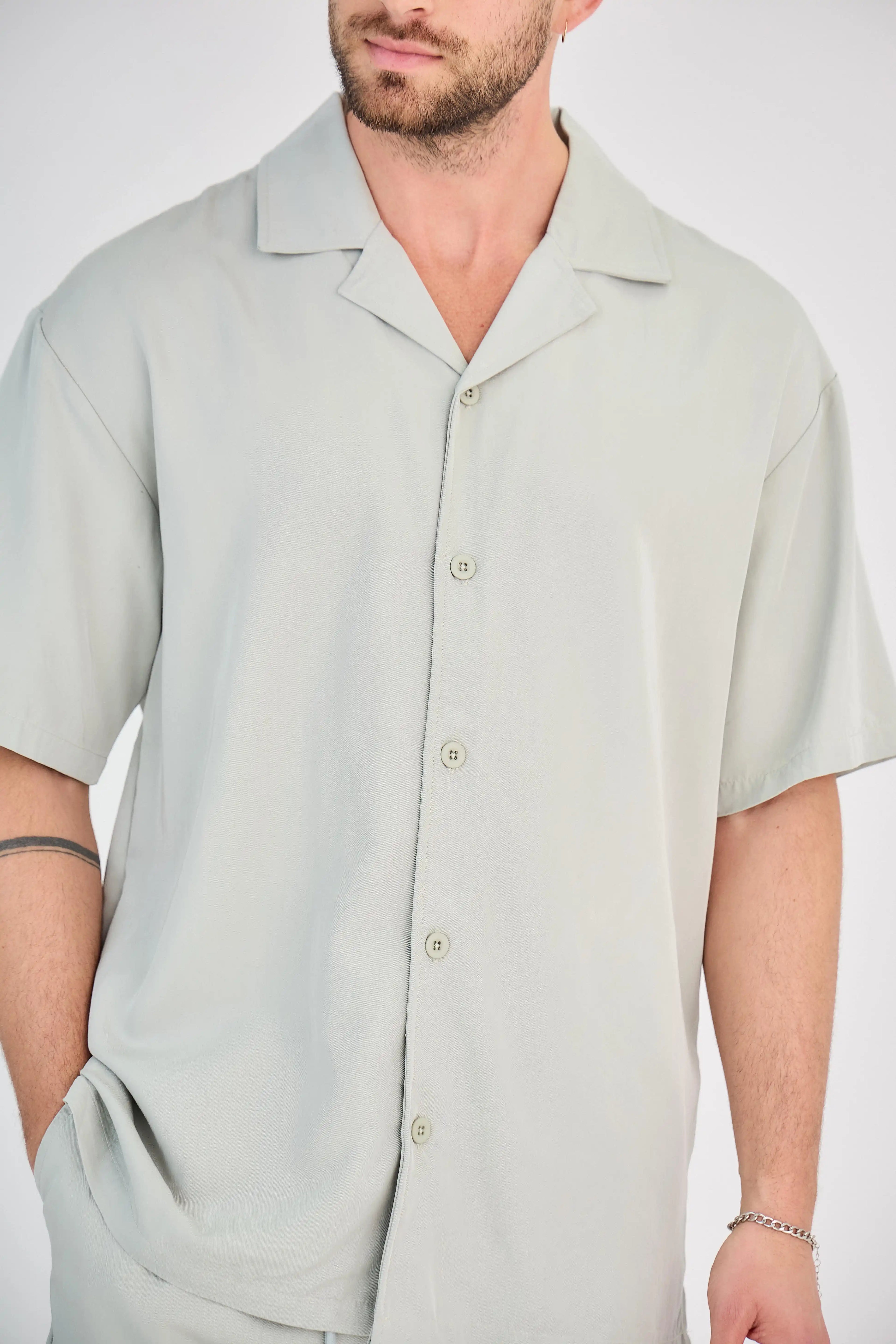 Ensemble Fluide Khaki Clair Short