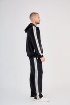 Black Velvet Zip Set