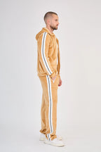 Camel Velvet Zip Set