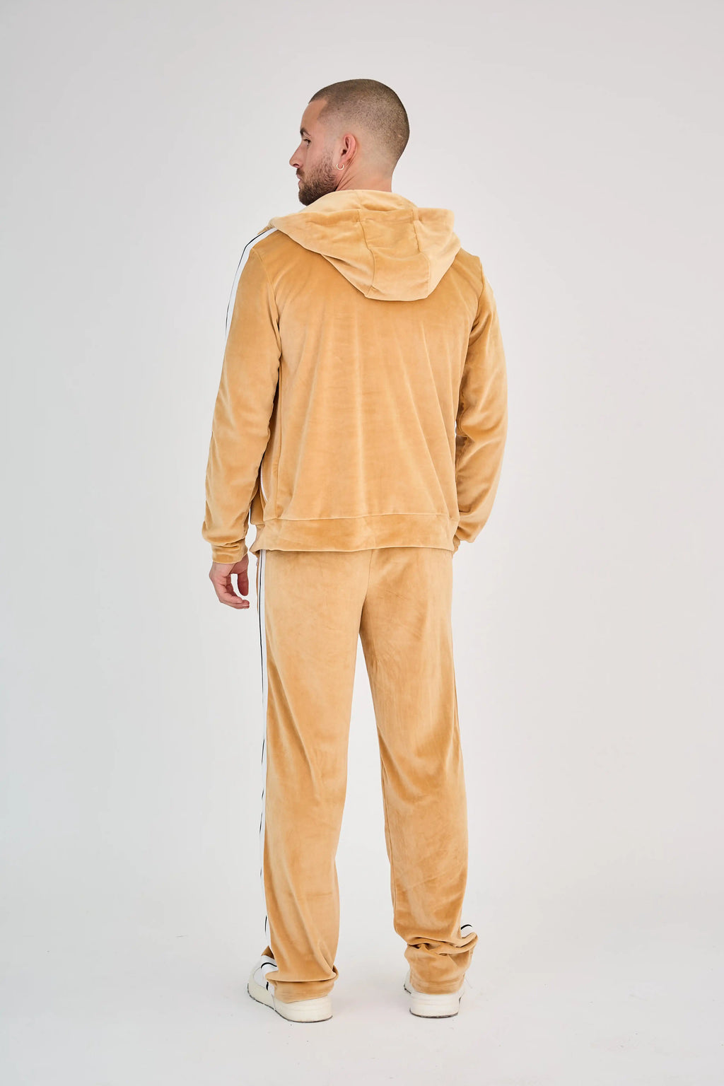 Camel Velvet Zip Set