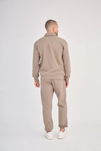 Chic Taupe Polo Set