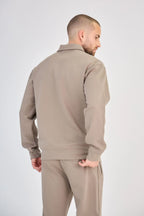 Chic Taupe Polo Set