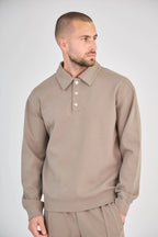 Chic Taupe Polo Set