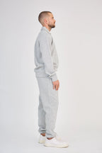 Chic Grey Heather Polo Set