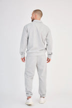 Chic Grey Heather Polo Set