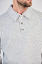 Chic Grey Heather Polo Set