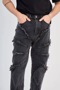 Black Jean Unstructured Couture