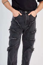 Black Jean Unstructured Couture