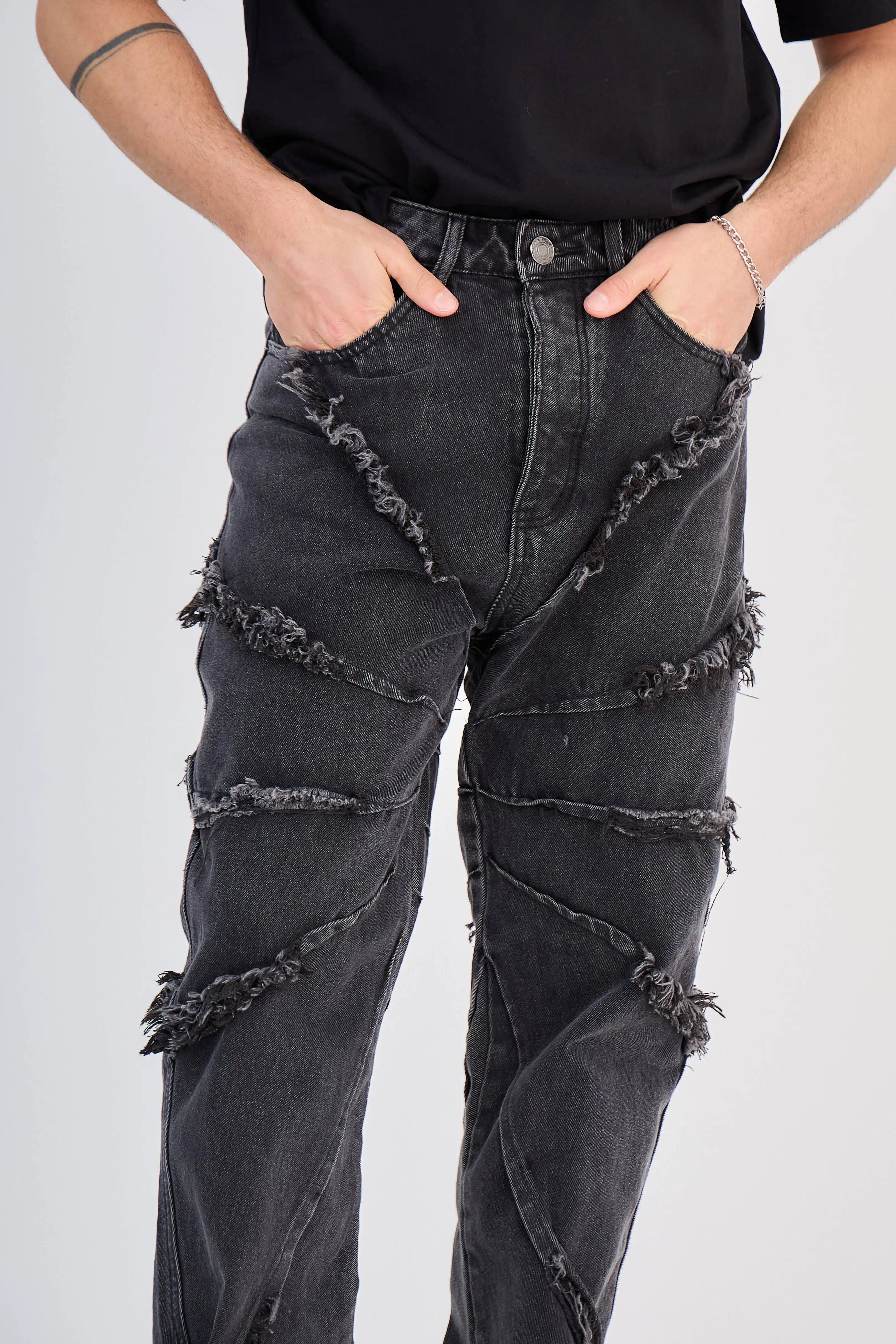 Jean Noir Couture Déstructurée