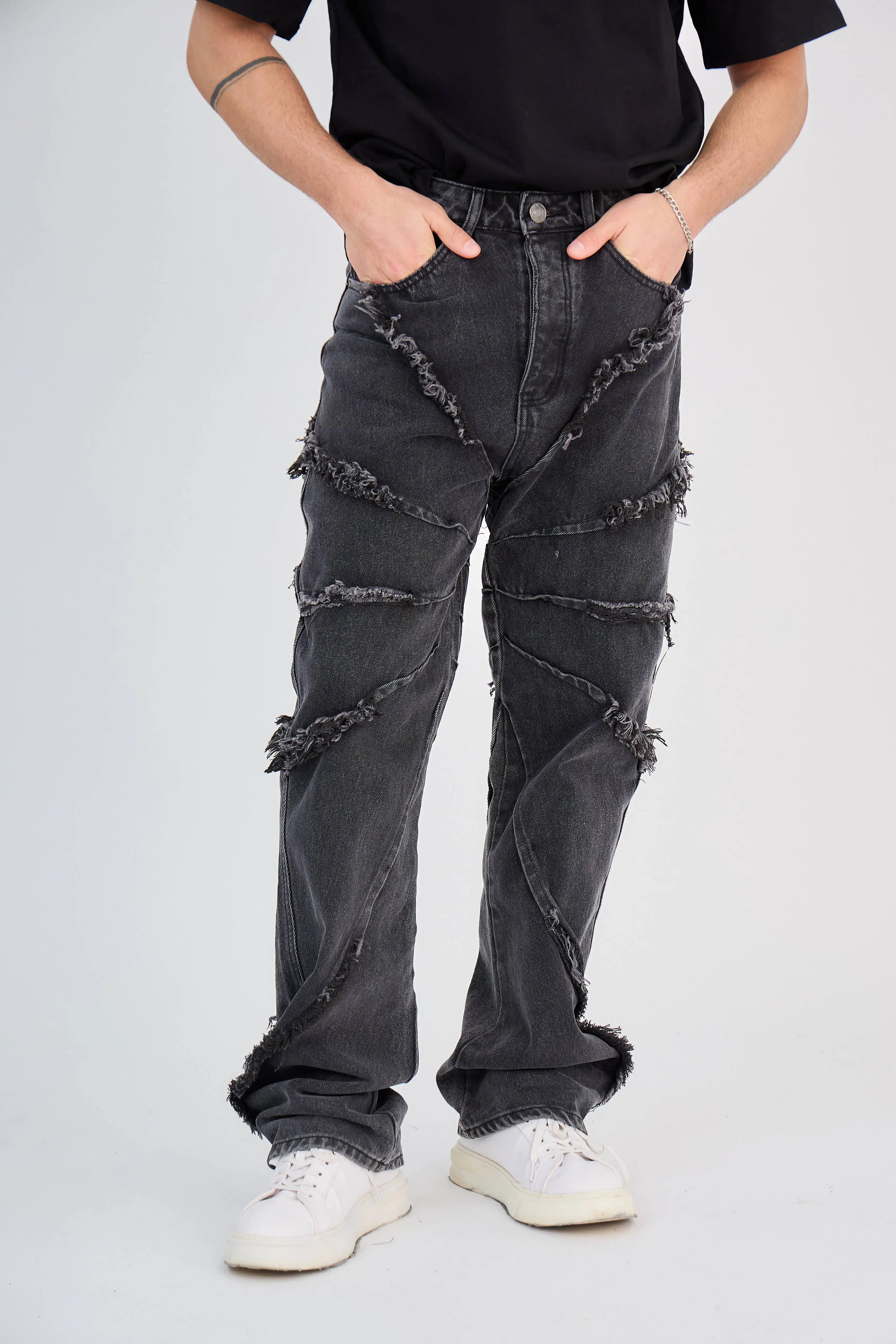 Jean Noir Couture Déstructurée