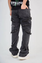 Black Jean Unstructured Couture
