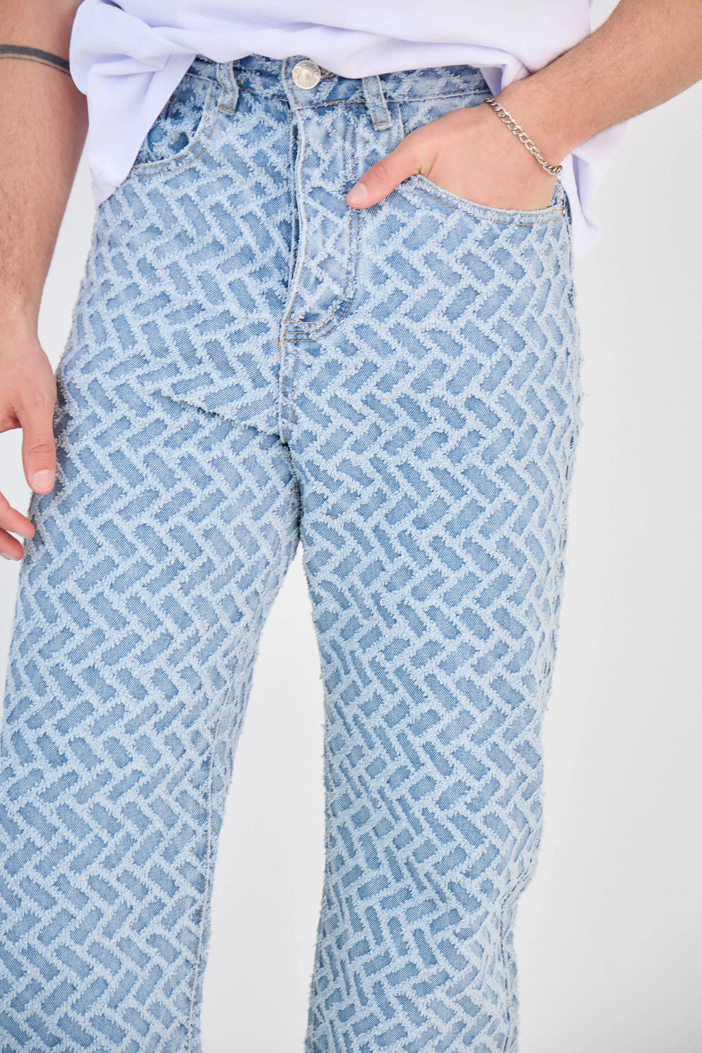 Jean Bleu Motif Répété