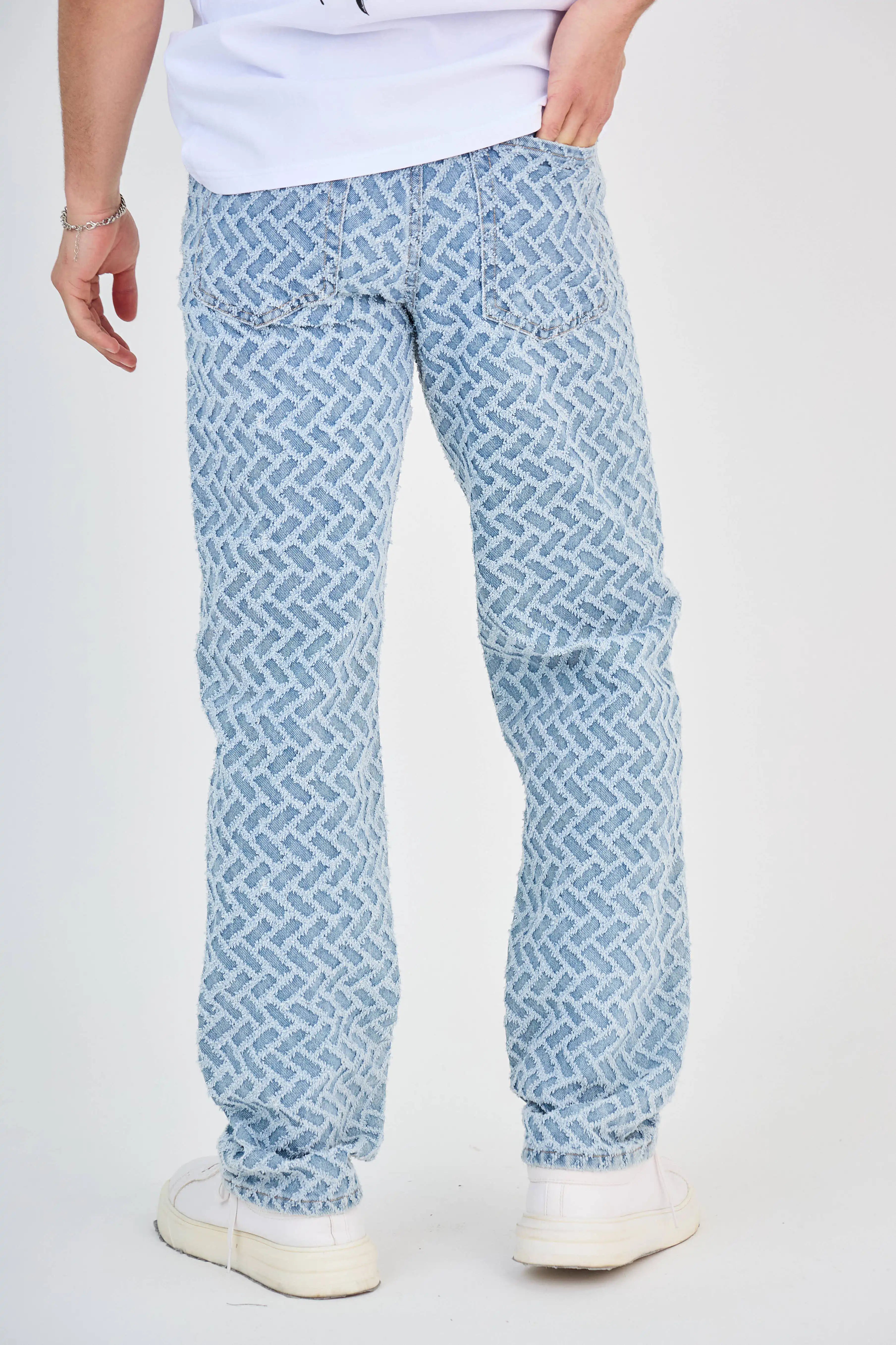 Jean Bleu Motif Répété