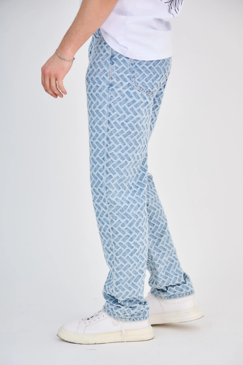 Jean Bleu Motif Répété