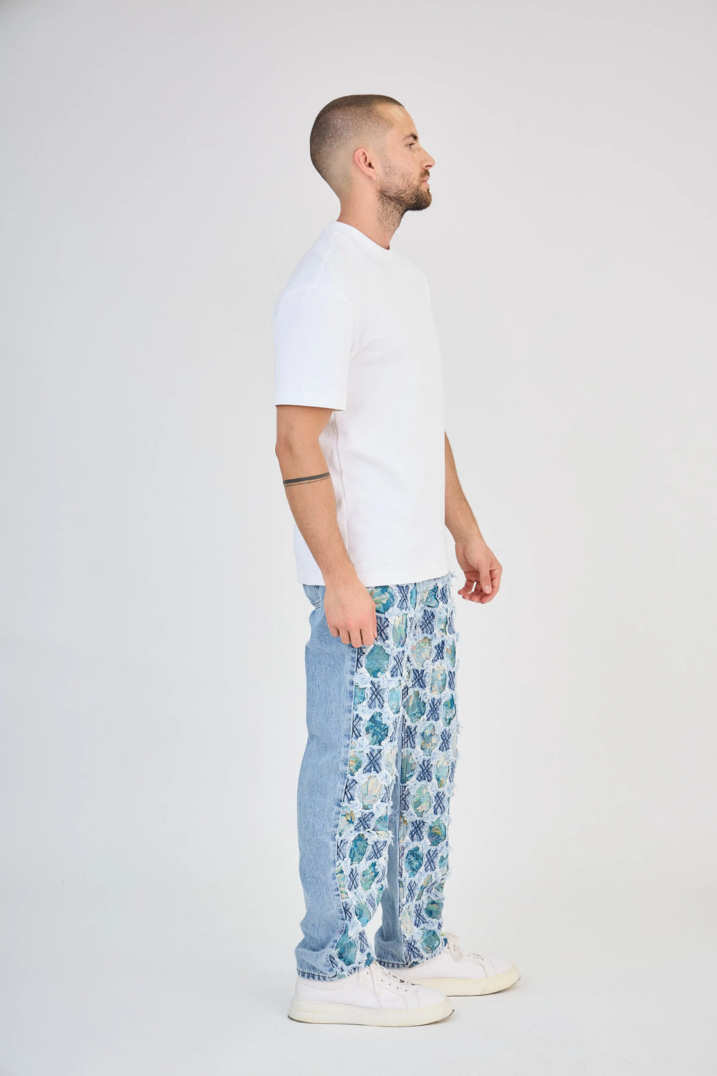 Jean Bleu Motif Floral