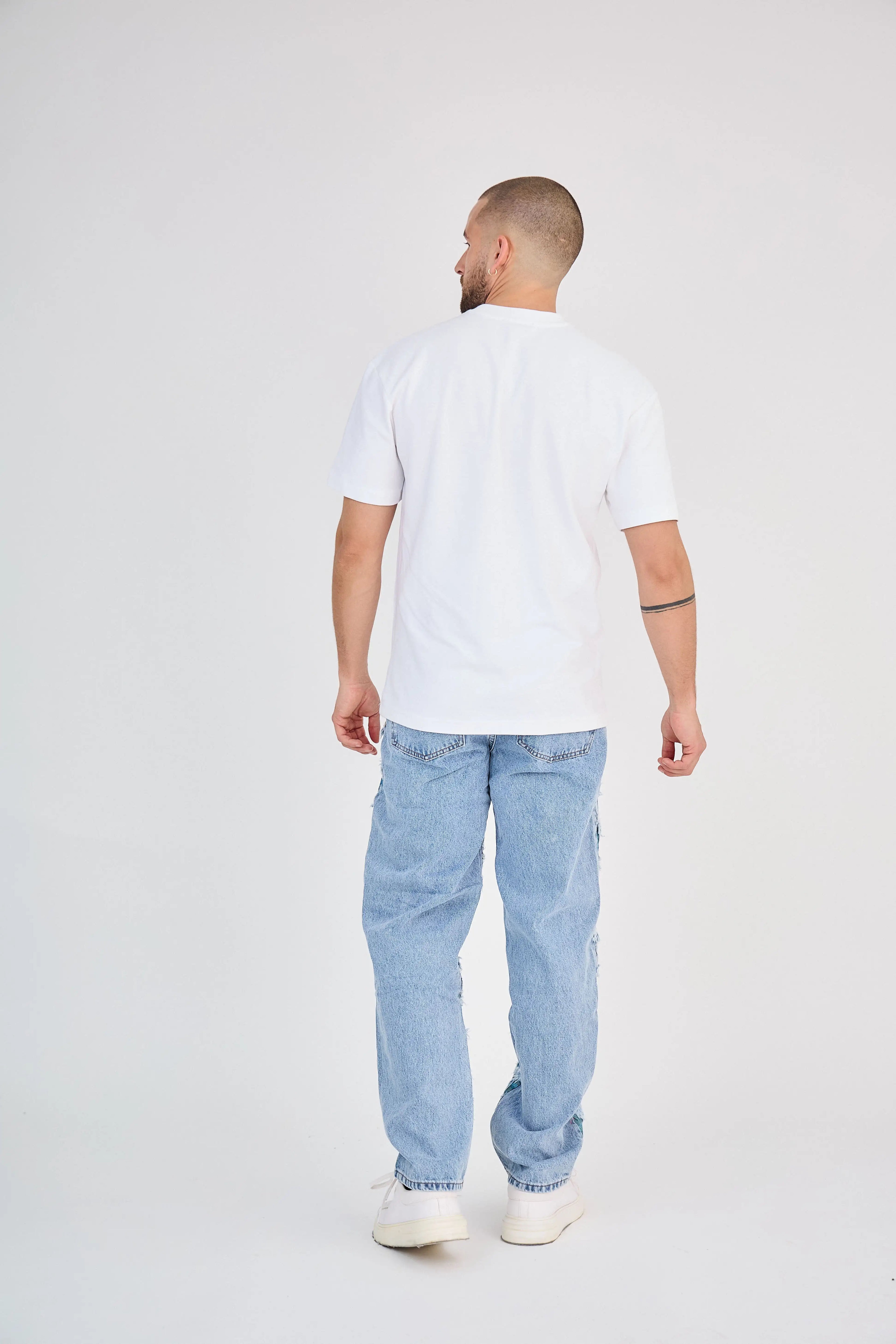 Jean Bleu Motif Floral