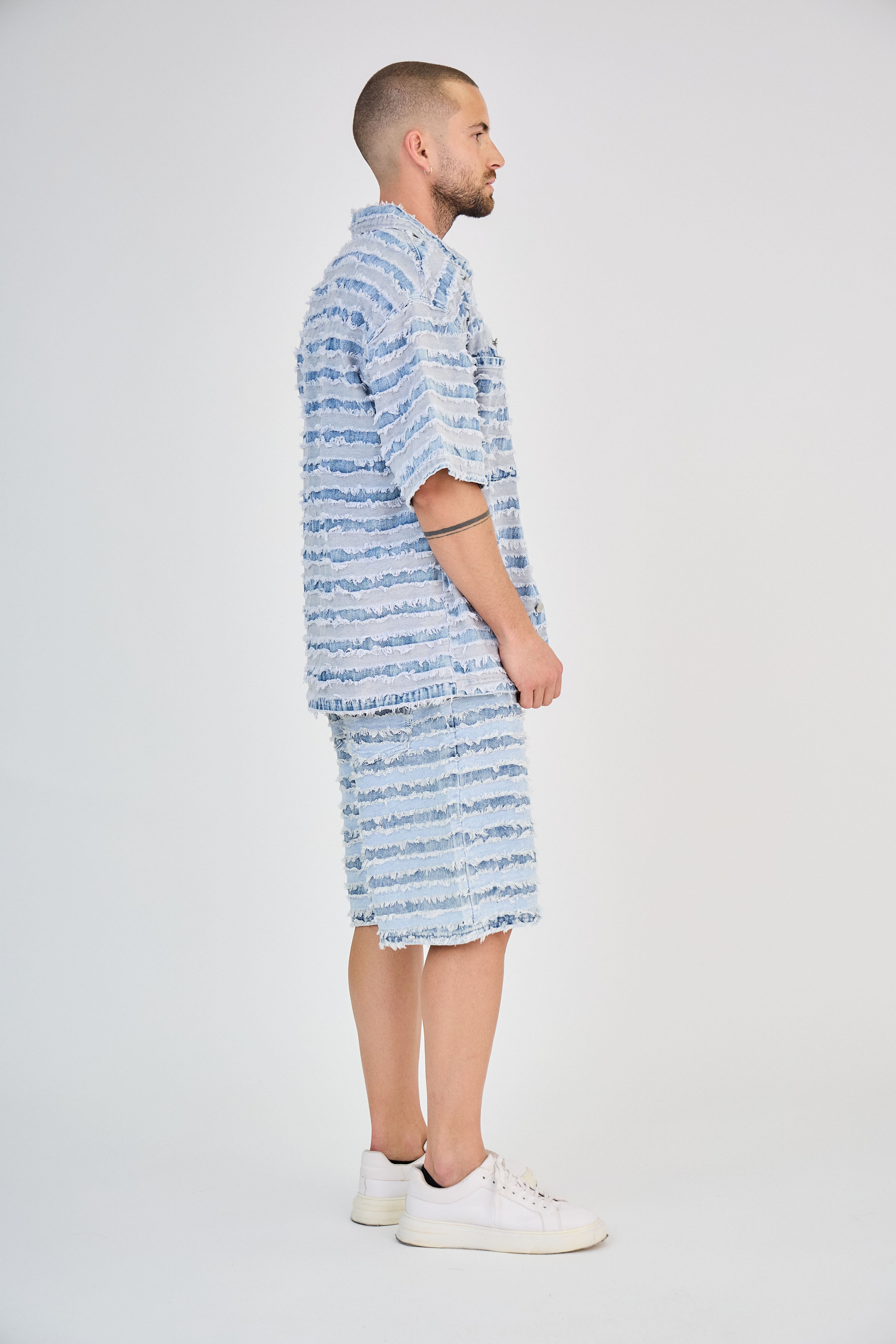 Ensemble Jeans Bleu Clair Tie-Dye