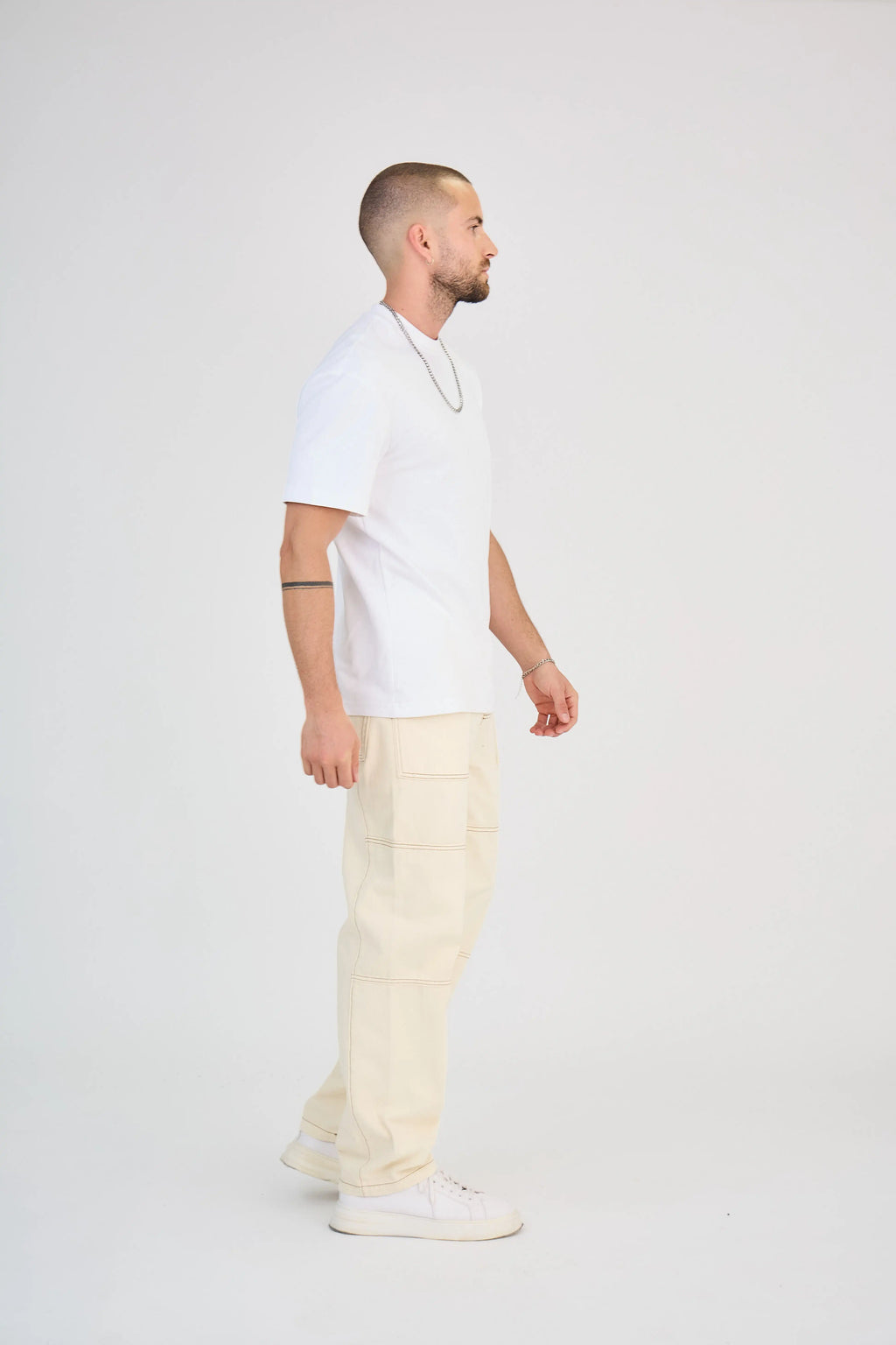 Jean Cargo Écru