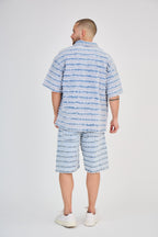 Light Blue Tie-Dye Jeans Set
