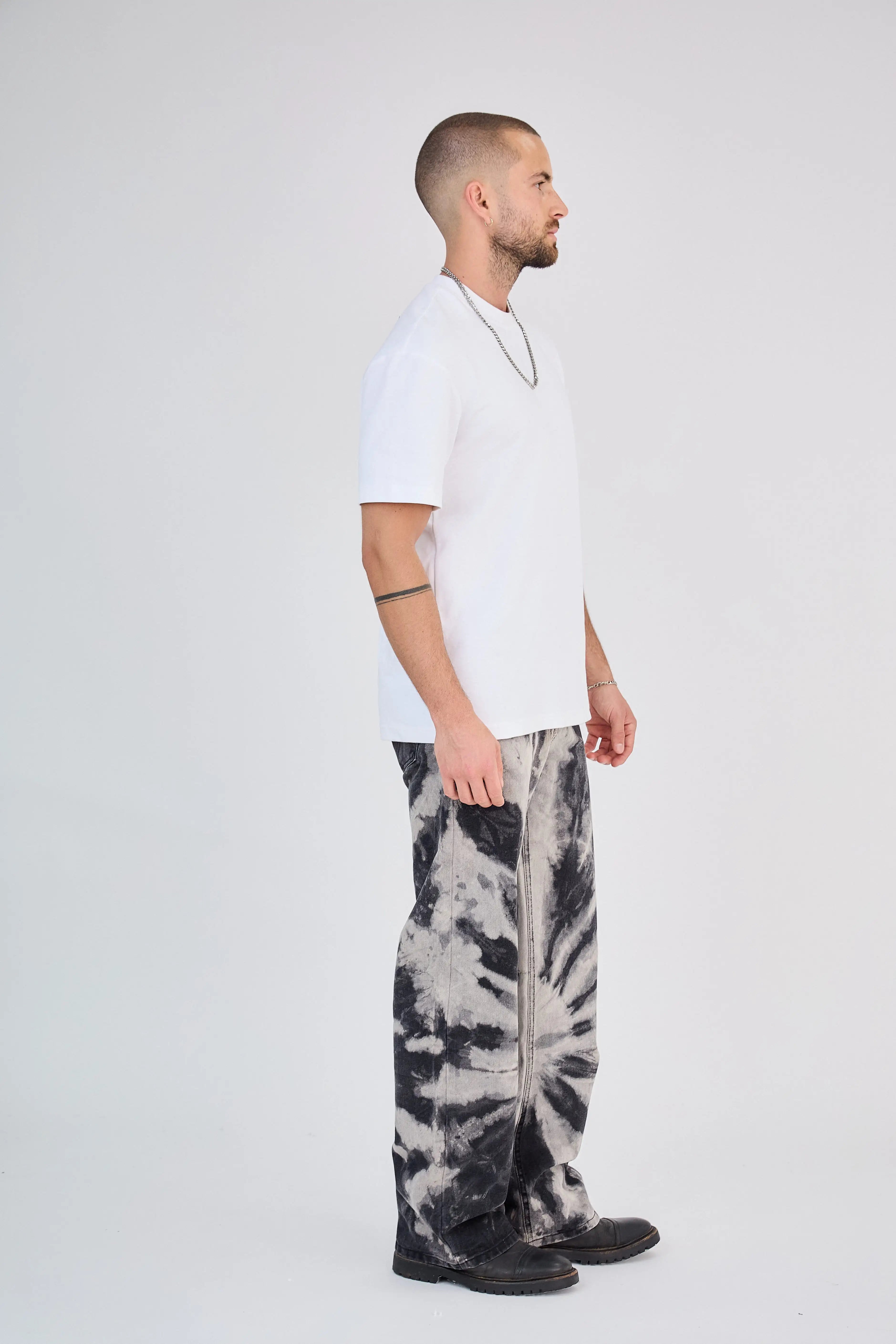 Jean Tie-Dye Noir et Blanc