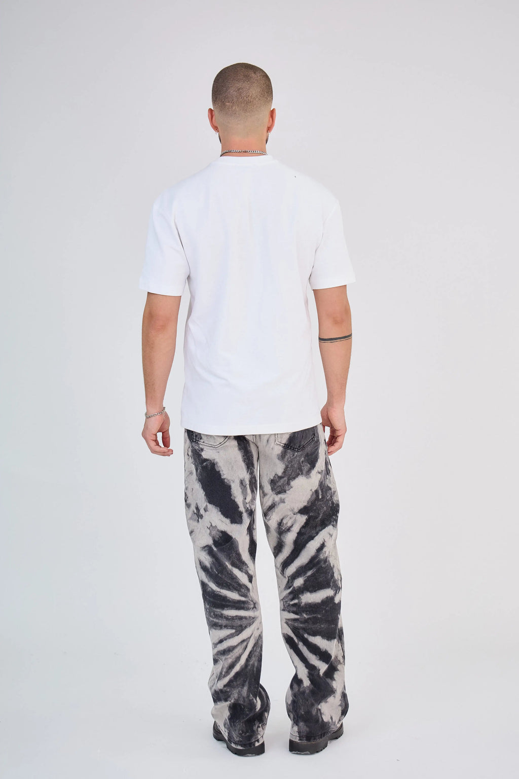 Jean Tie-Dye Noir et Blanc