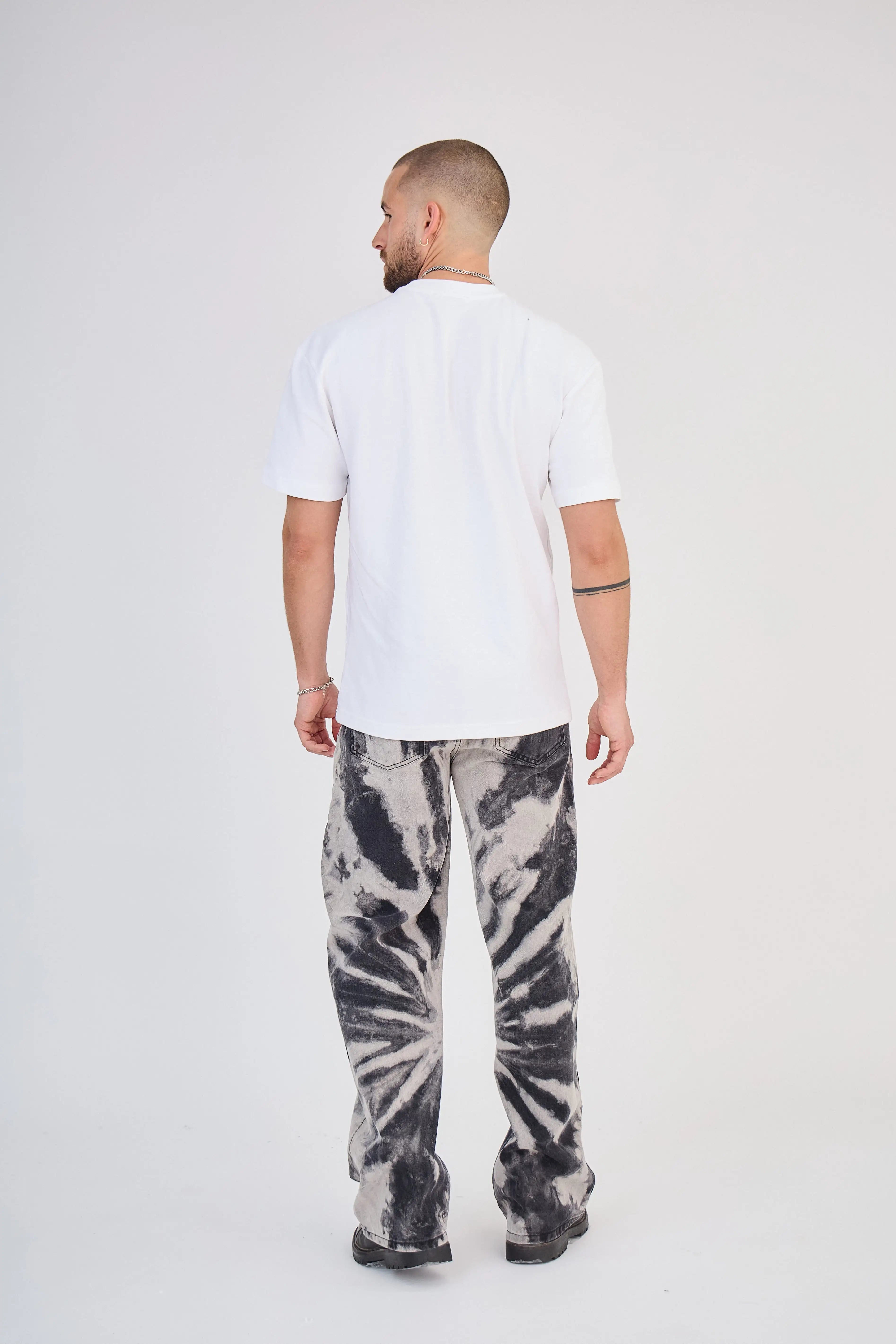 Jean Tie-Dye Noir et Blanc