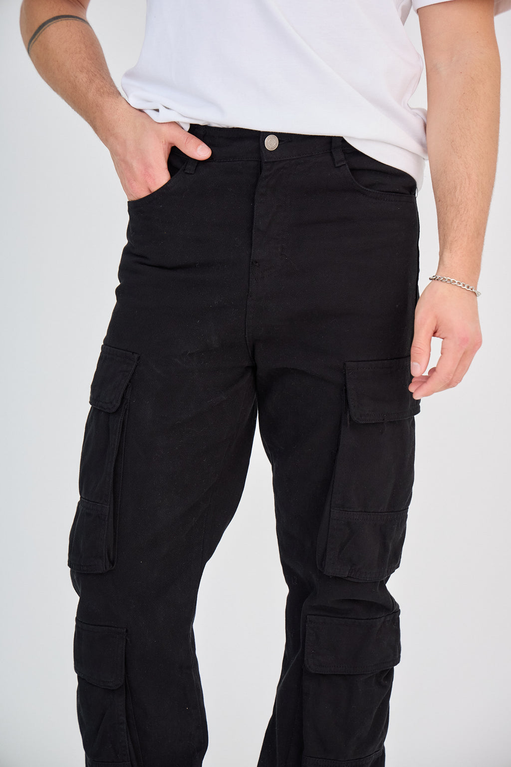 Pantalon Cargo Noir Classic