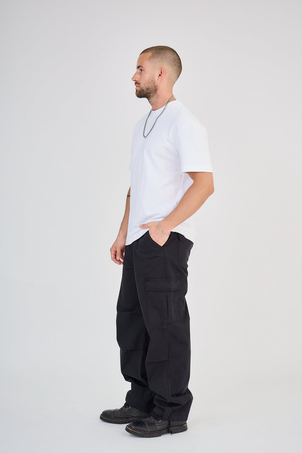 Pantalon Cargo Noir Classic