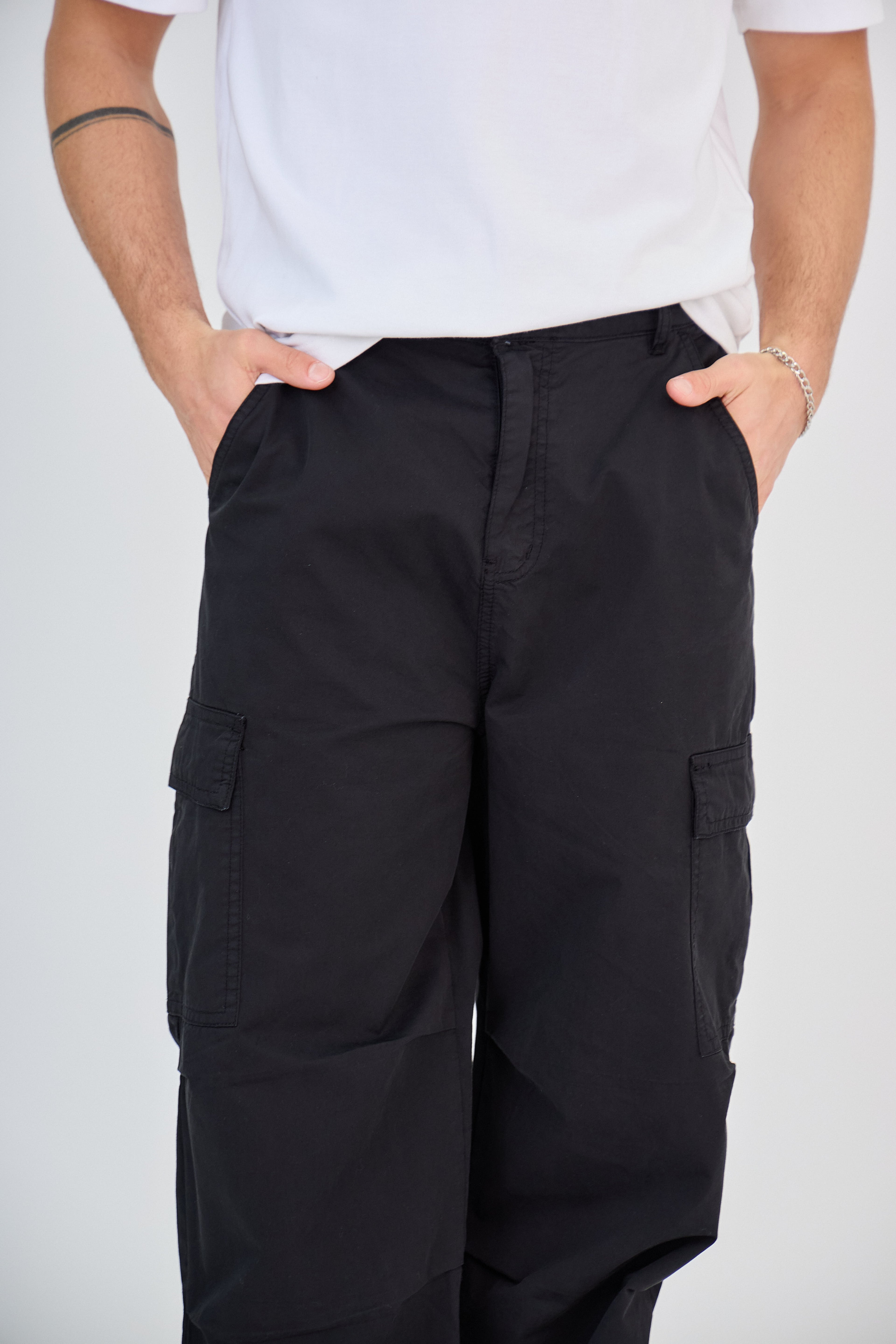 Pantalon Cargo Noir Classic