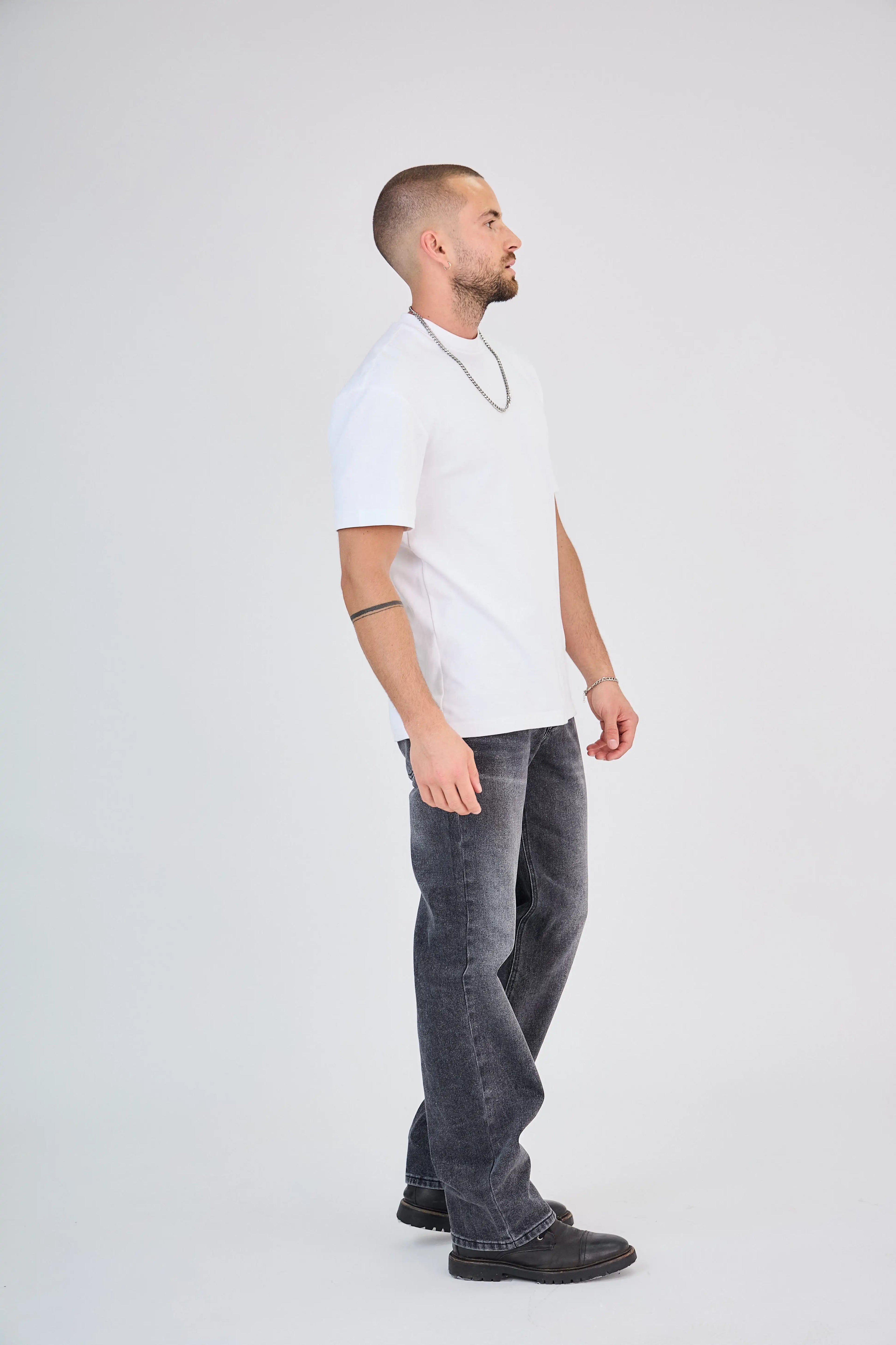 Jean Décoloré Gris Foncé