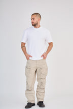 Beige Cargo Pants Large