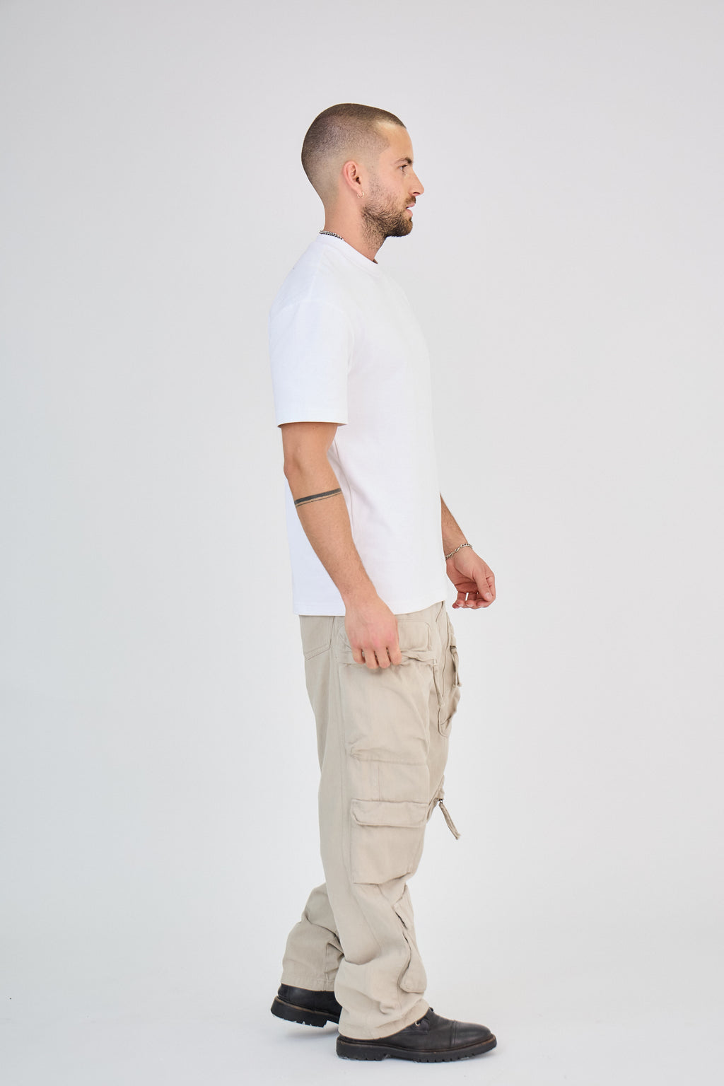 Pantalon Cargo Beige Large