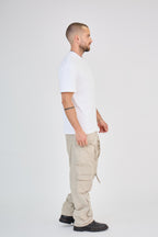 Beige Cargo Pants Large