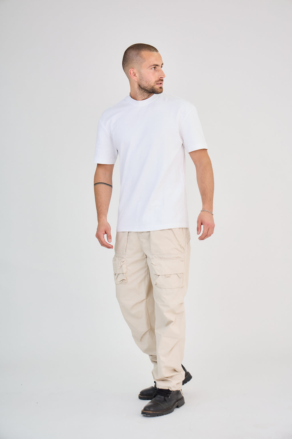 Pantalon Cargo Beige Multi-Poches