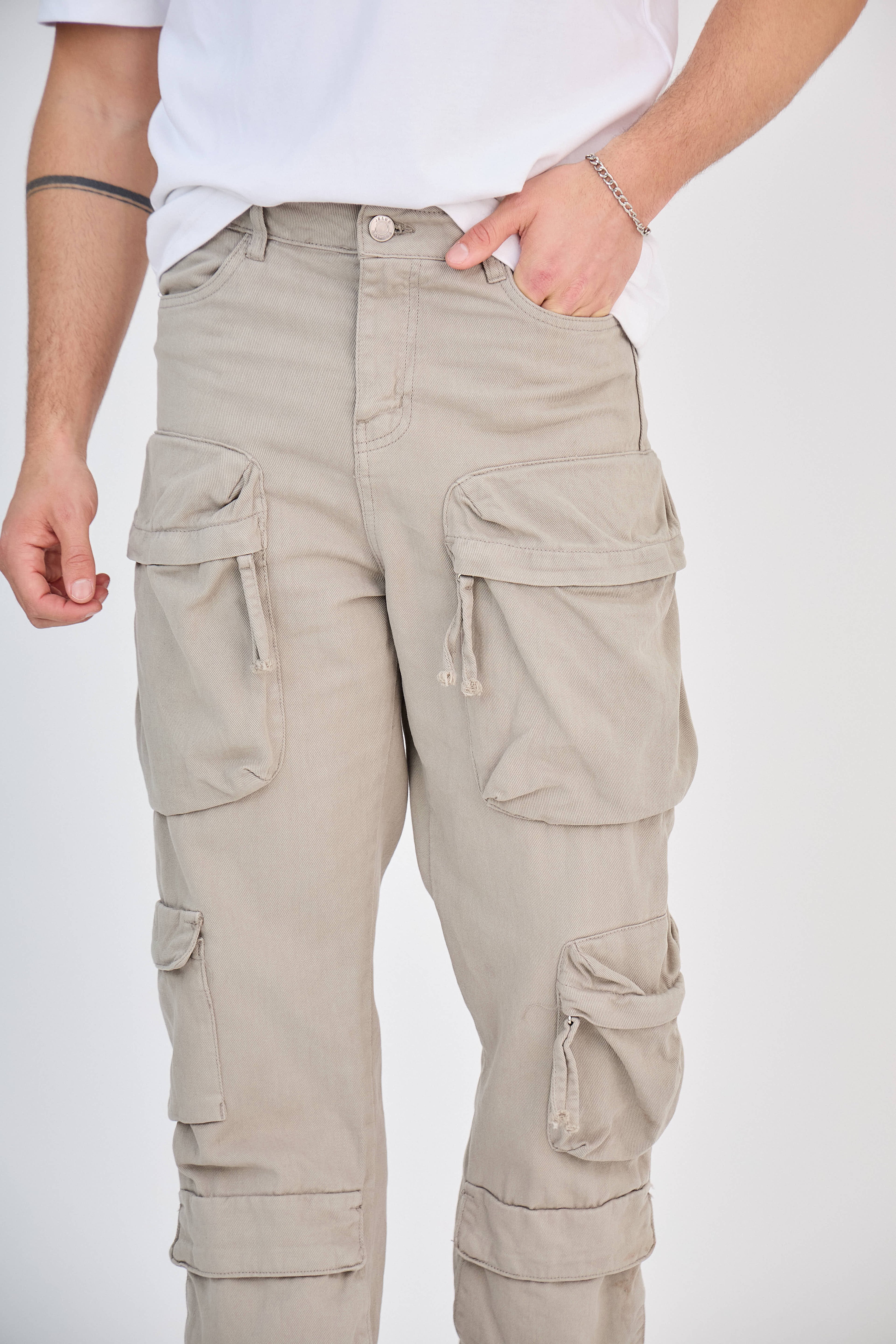 Pantalon Cargo Sable Multi-Poches
