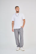 Grey flowing pants