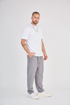 Grey flowing pants