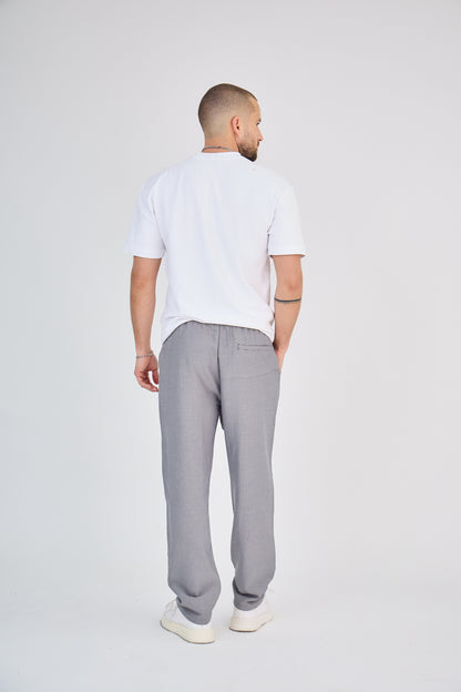 Pantalon fluide Gris