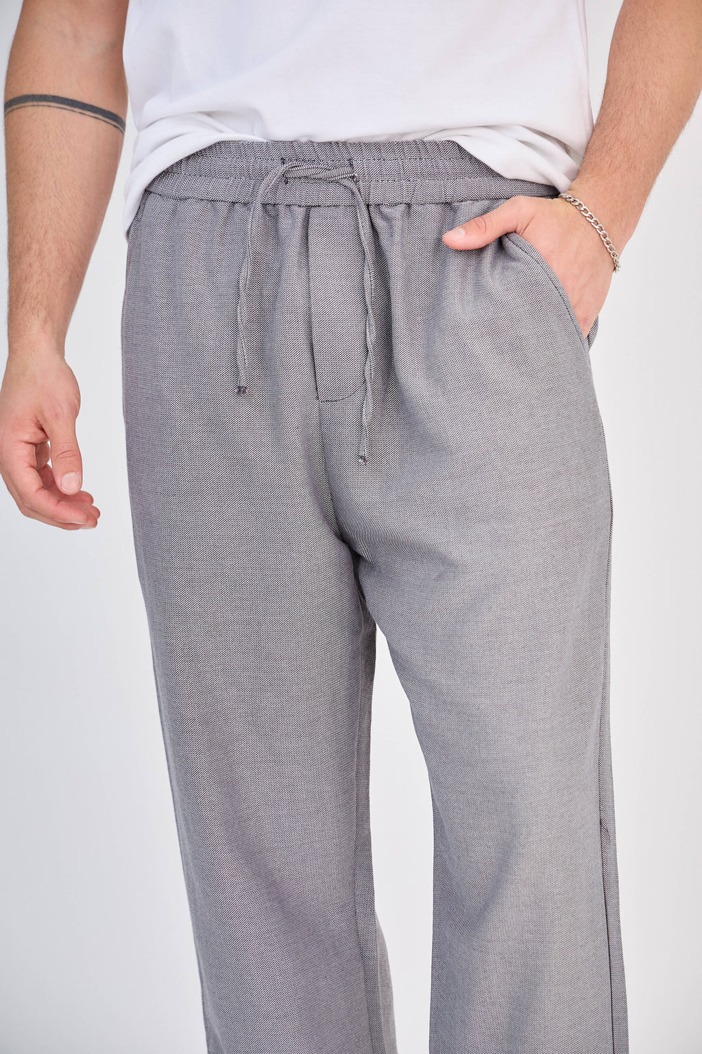 Grey flowing pants