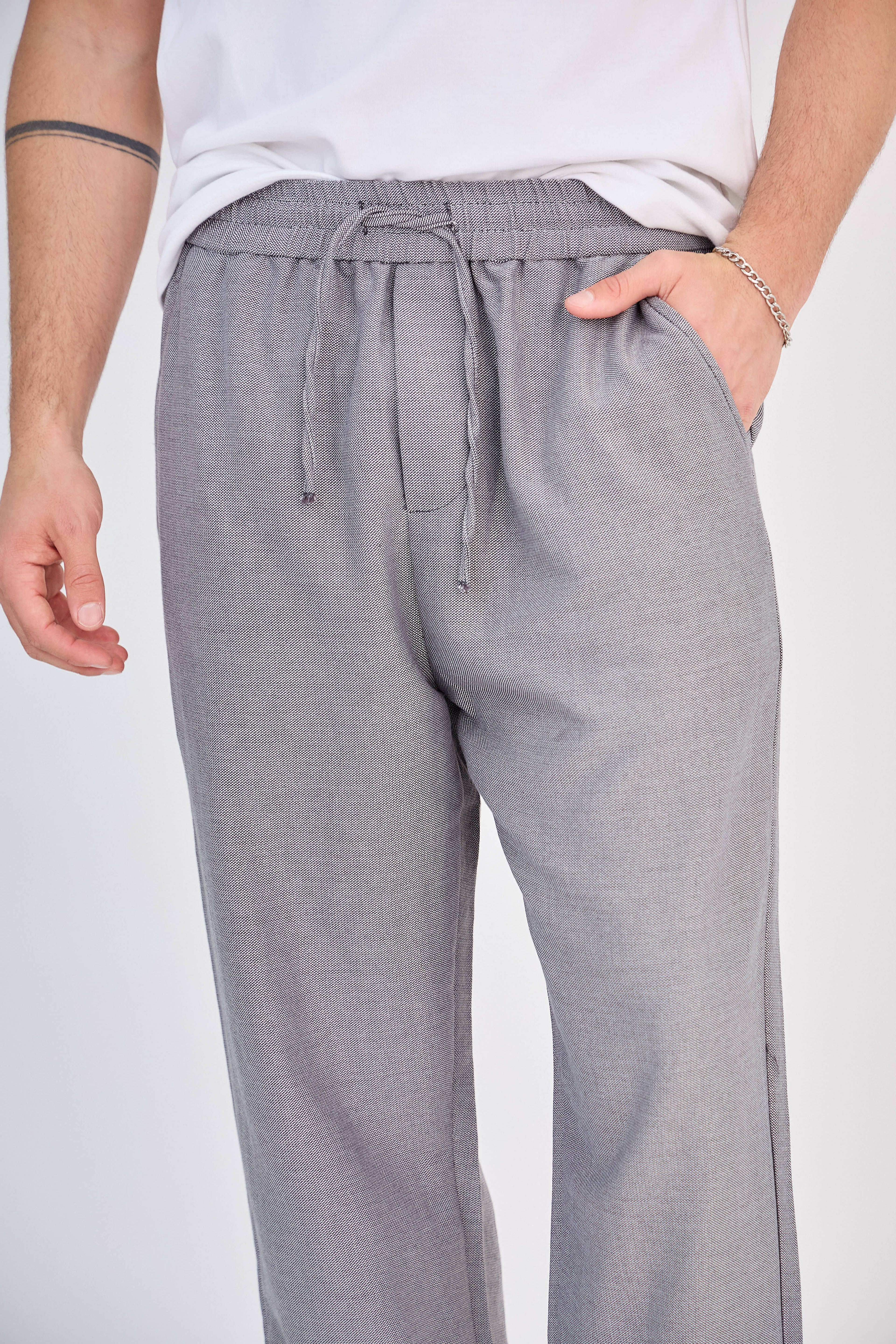 Grey flowing pants